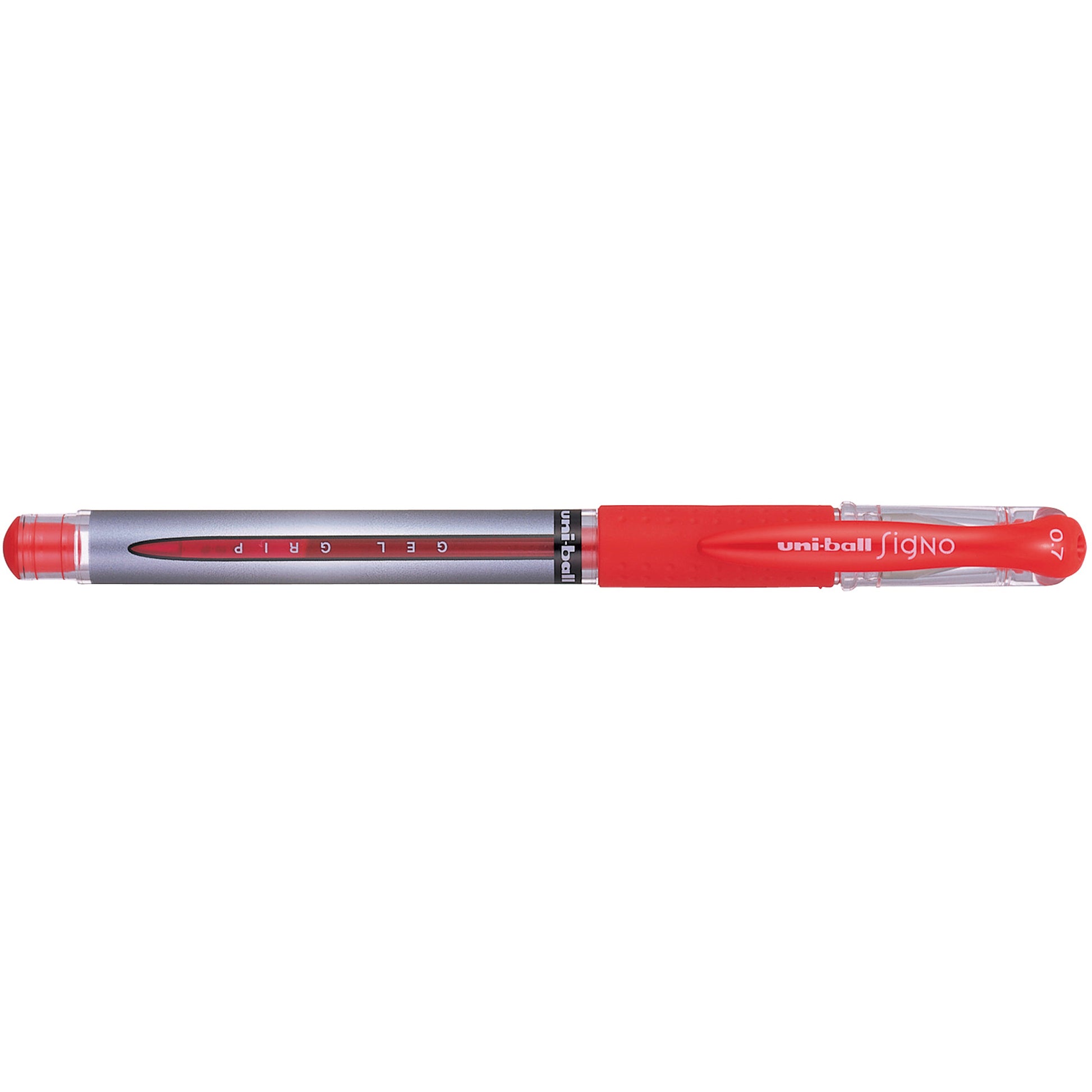 Uniball UM151S Rollerball Pen Signo Gel Grip 0.7mm Pack 12 Red_935509803_UM151SR