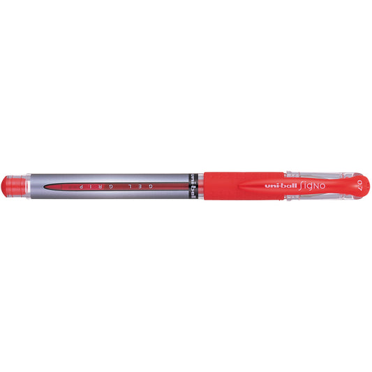 Uniball UM151S Rollerball Pen Signo Gel Grip 0.7mm Pack 12 Red_935509803_UM151SR