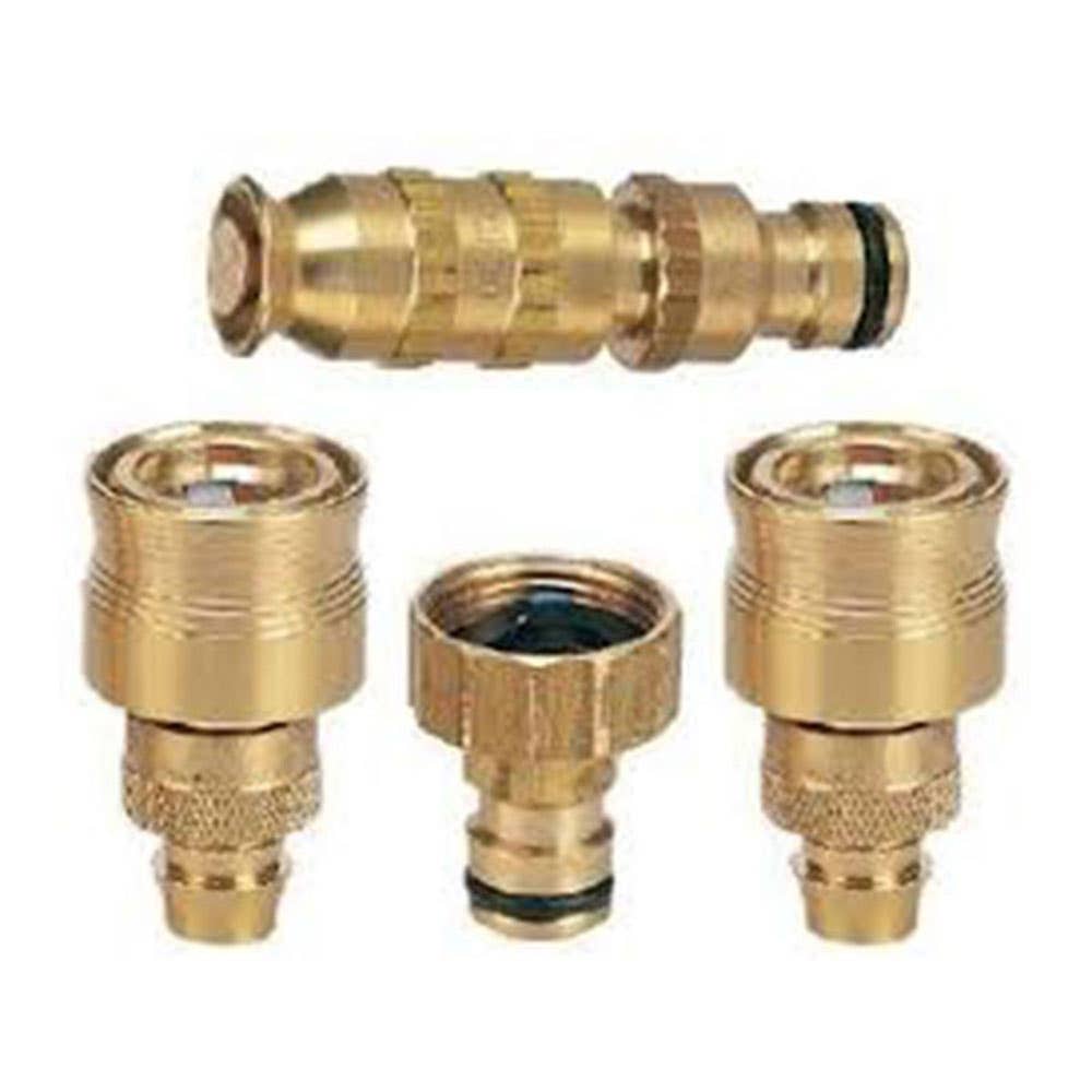 Hose Fittings Kit Brass With Jumbo Nozzle 20mm 4 Piece 93990003 MH/RBNLS41EZ