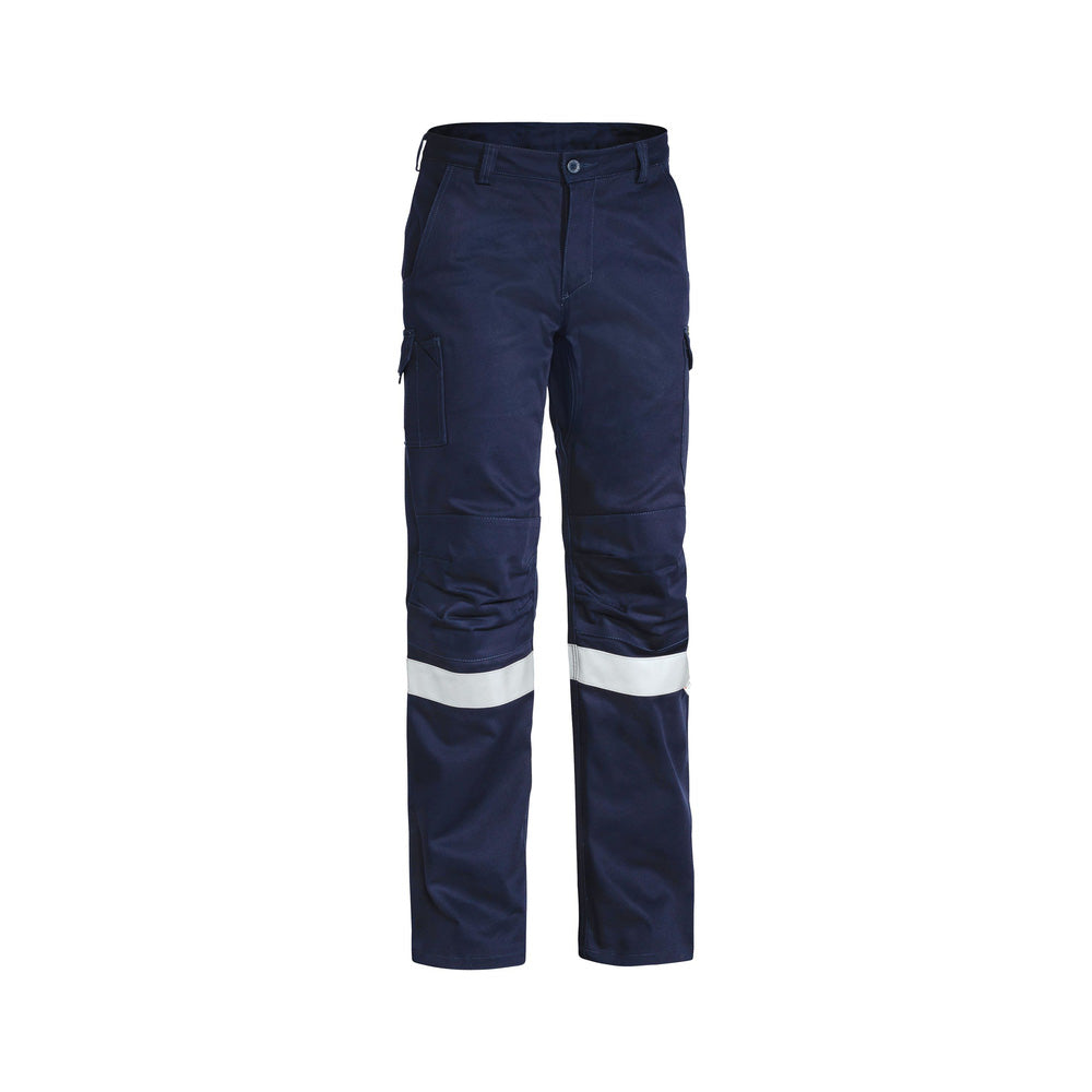 Pants Cargo 127ST Navy Cotton Drill 310gsm Ind Engineered 3M Tape Bisley_36001774_BPC6021T_BPCTS27