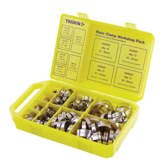 Hose Clamp Kit Perforated Single-Bolt Part Stainless Steel 150 Piece CWP150 Tridon 94180002 CWP150