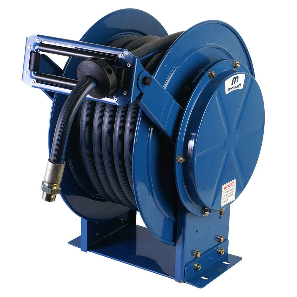 Hose Reel Assembly Grease Metal Frame Twin Pedestal 9mm x 15m 5,000psi MGTP0915-01 Macnaught 94360050 MGTP0915-01