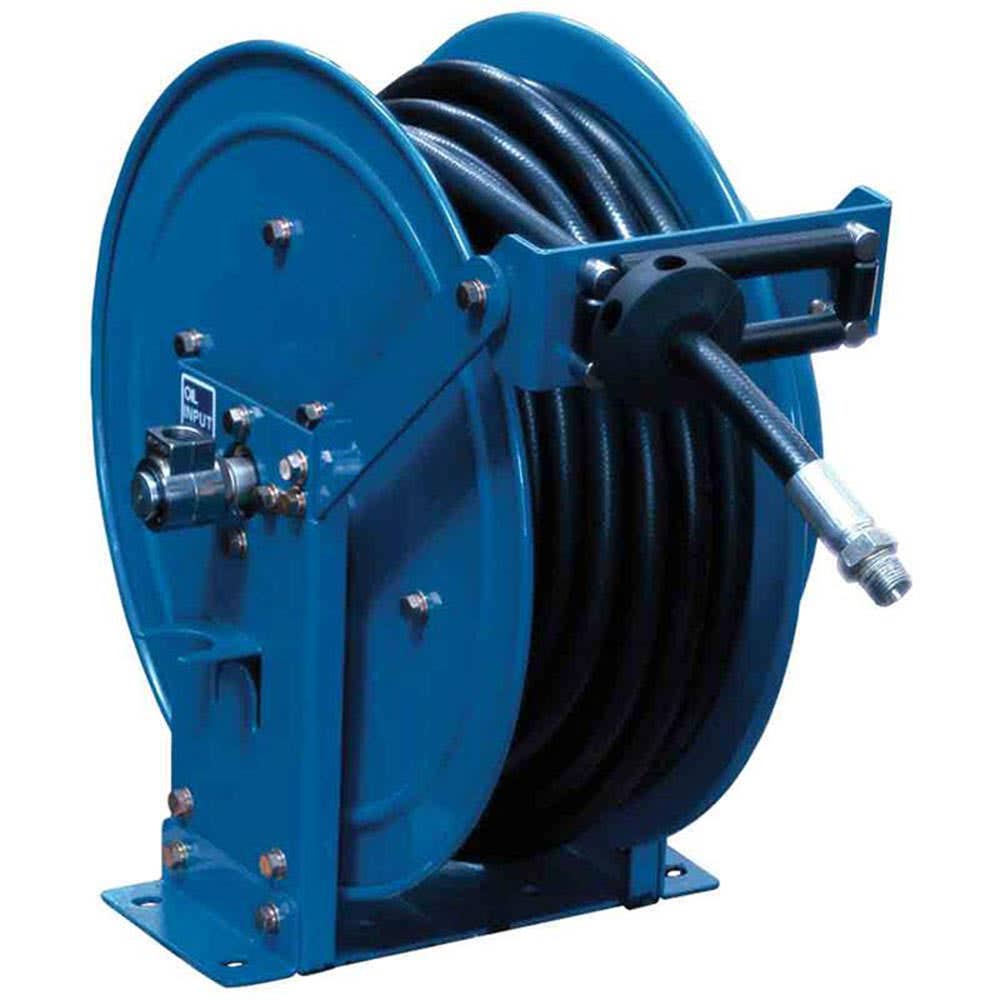 Hose Reel Assembly Oil Metal Frame Twin Pedestal 12mm x 20m 1,000psi MOTP1220-01 Macnaught 94368001 MOTP1220-01