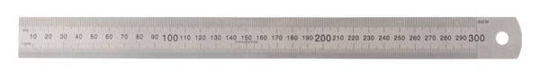 Deli Stainless Steel Ruler 30cm Silver 16259100 16259100
