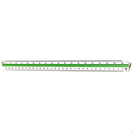 Staedtler Ruler Scale 56198-4 300mm Din1-100200250300400500 16260100 561 98-4BK