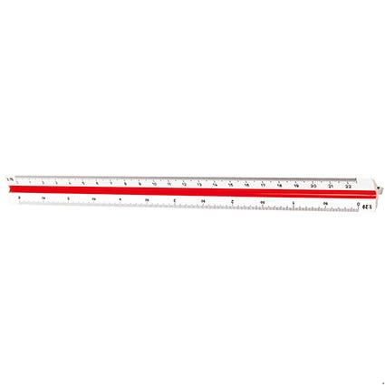 Staedtler Ruler Scale 56198-1 300mm Din1-20255075100125 16260200 561 98-1BK
