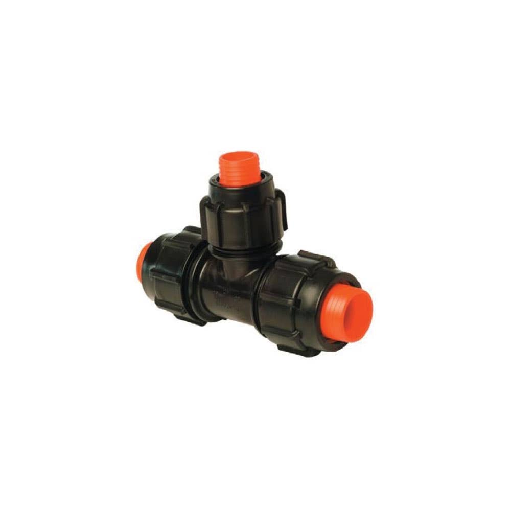 Tee Poly Compression Rural 7042 Series 1 Plasson 9464003 7040003