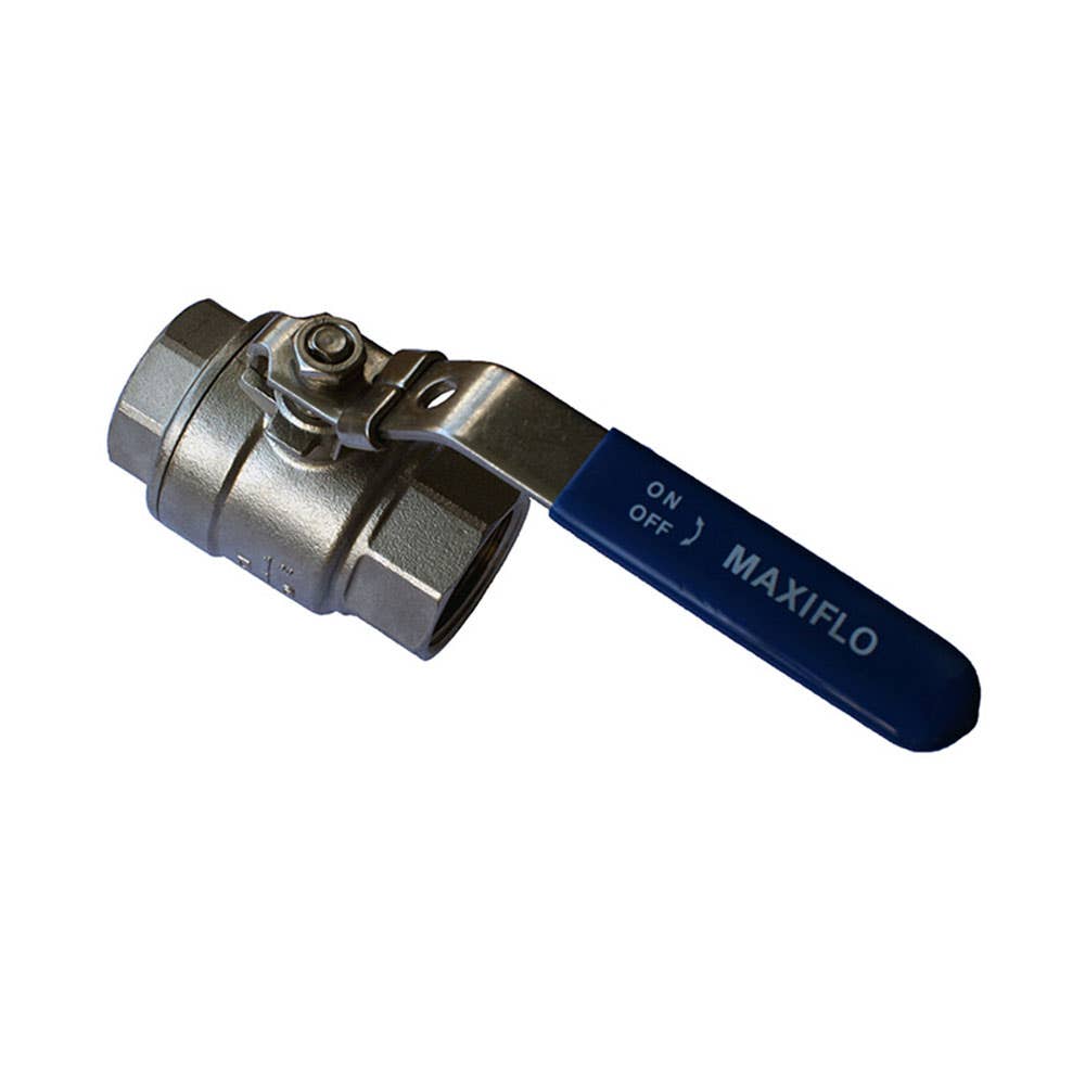 Valve Ball Stainless Full Port 2 Piece 1/2'' BSPT 15mmNB 94710057 SS2BV15