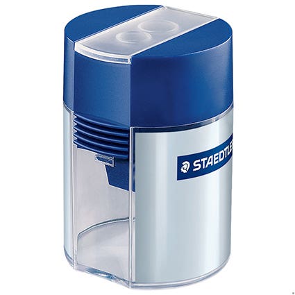 Staedtler Sharpener Double Hole Standard Pencil 10.2mm Blue 950003800 512 001