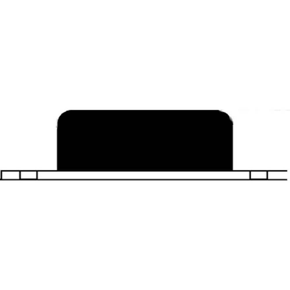 Buffer Bonded Rectangle 127mm Mackay 95038083 M15260