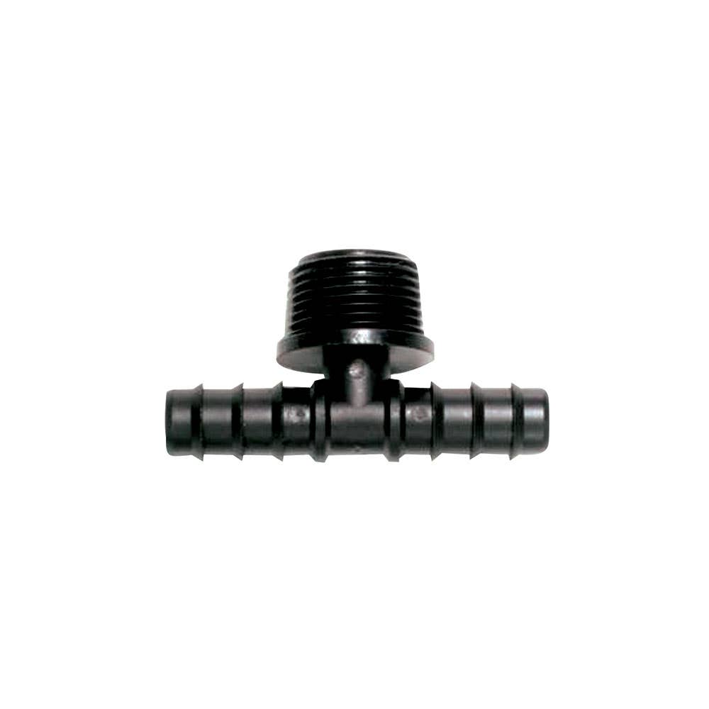 Tee Poly Barbed & Male 13mm x 1/2 BSPT 15mmNB 9504021 T12G12M
