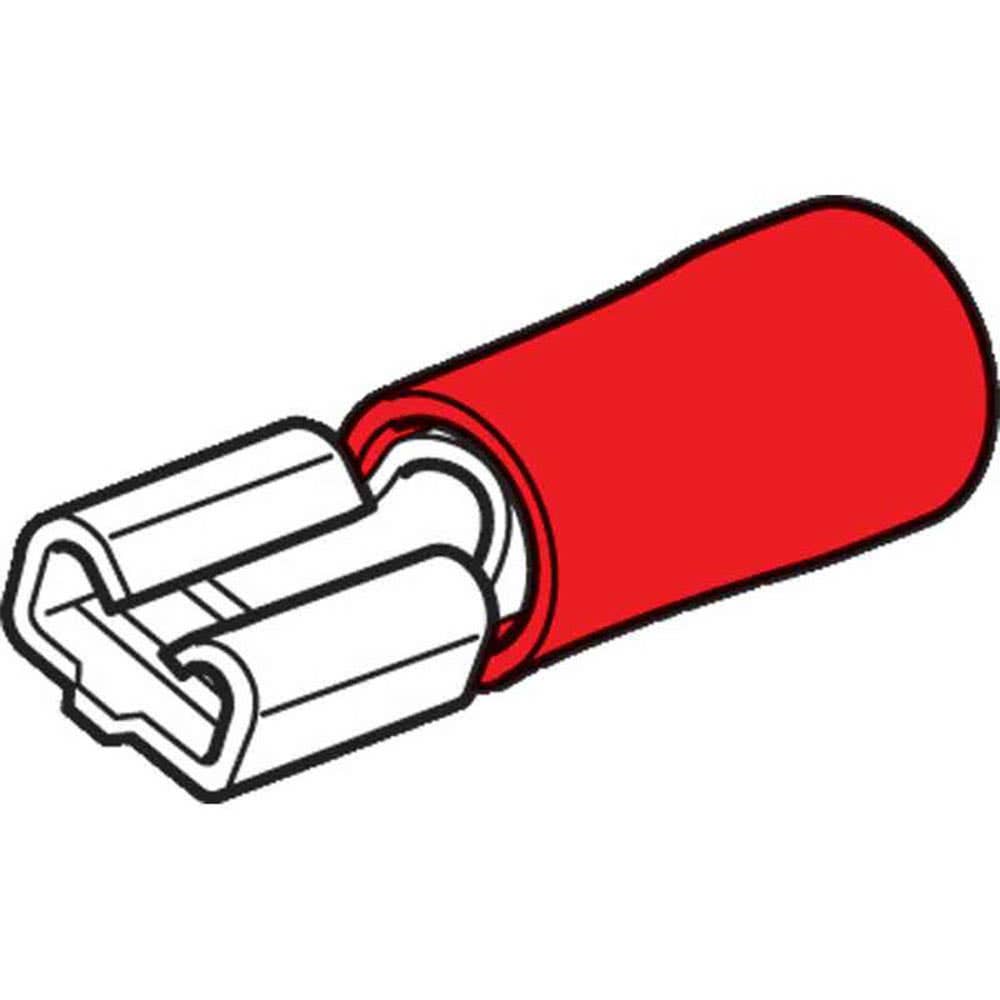 Connector Cable Double Crimp Female 6.3mm Red Hella Pk 18 95206319 8200