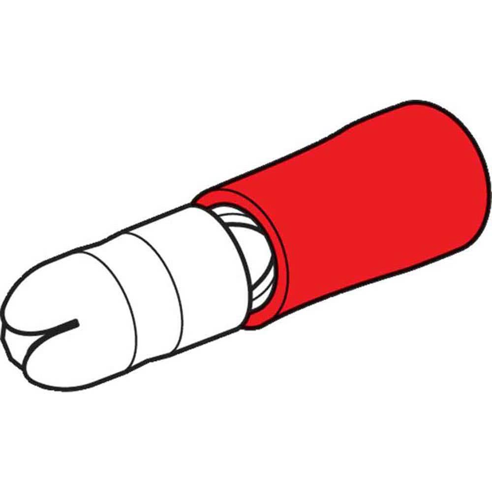 Connector Bullet Double Crimp Male 3mm Cable Insulated Red Hella Pk 14 95206338 8220