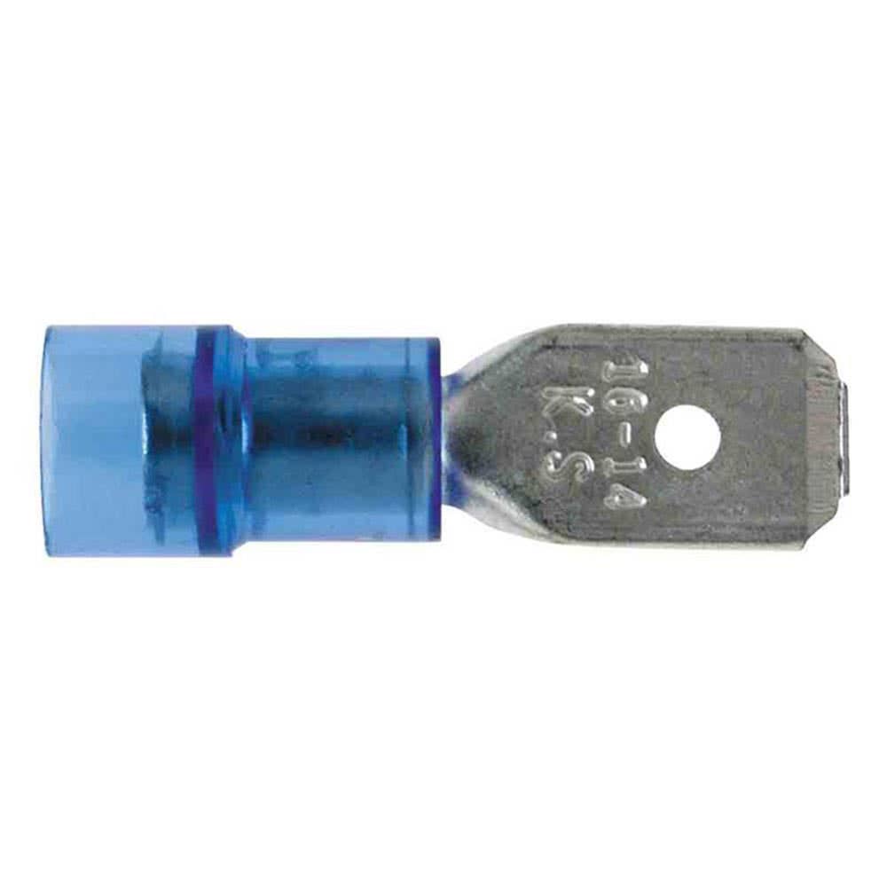 Terminal Blade Male PC Fully Insulated Blue 6.3mm Hella Pk 100 95206447 8518