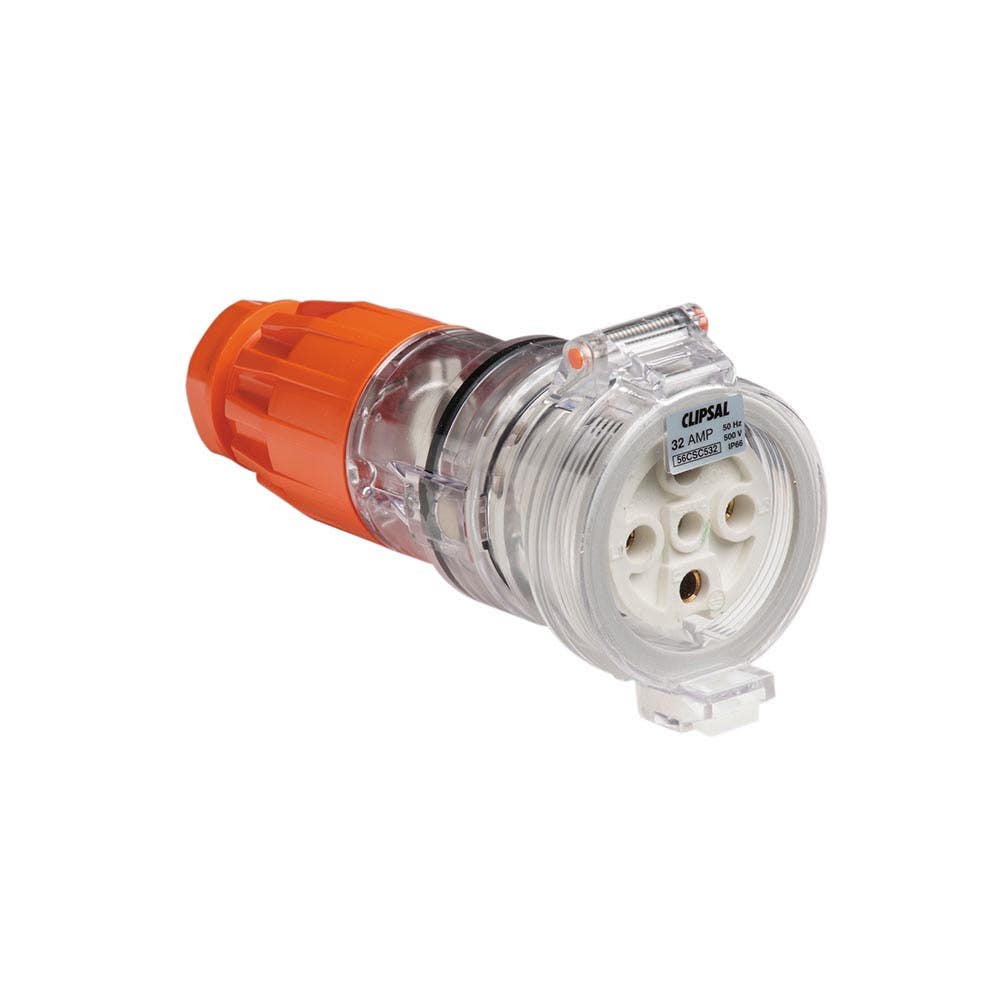 Socket Outlet Extension 32A 500V 5 Round Pin IP66 Clipsal 95259079_95259079_CLI56CSC532 EO