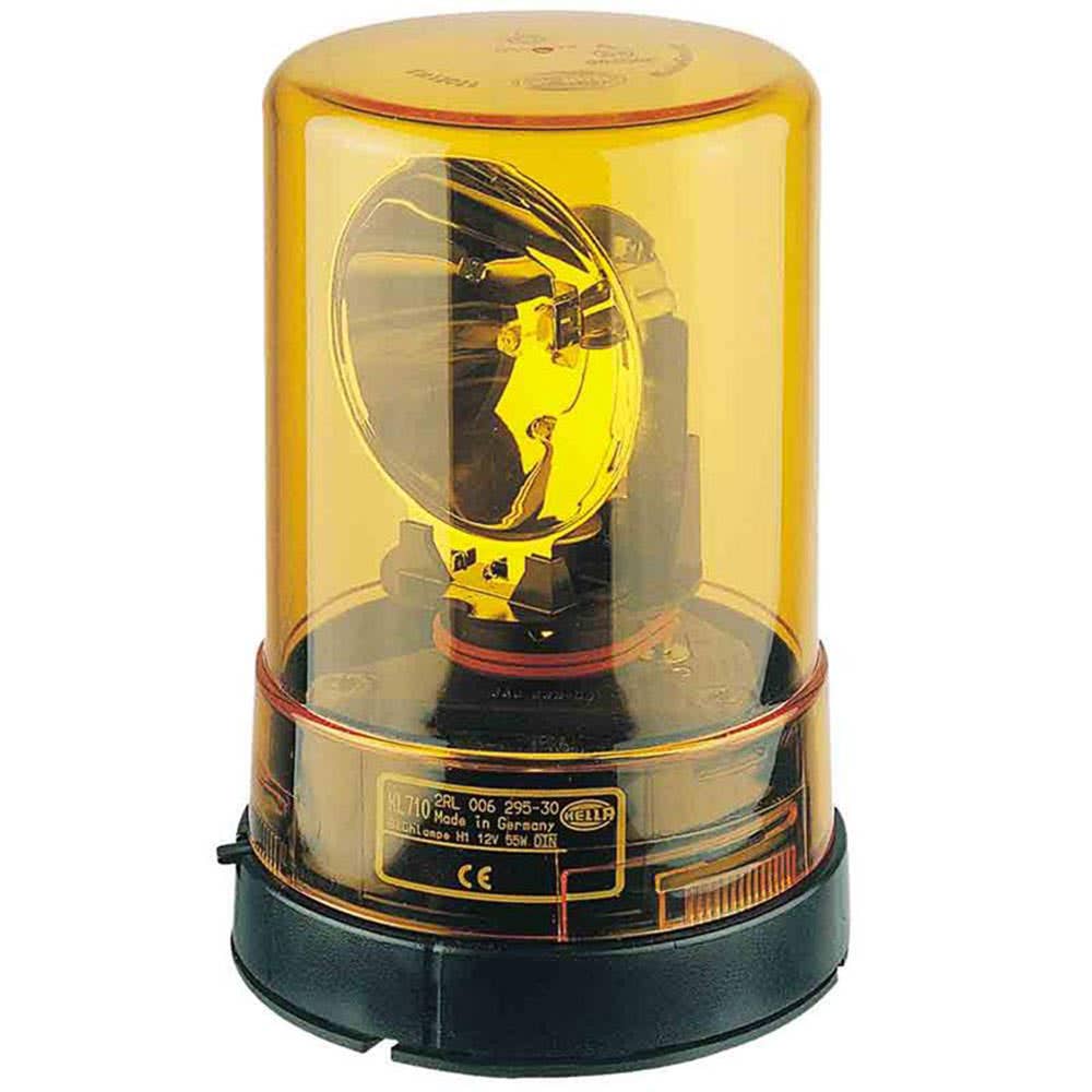 Beacon 12V Amber Emergency Rotating 144 x 208mm Hella 95280017 1702