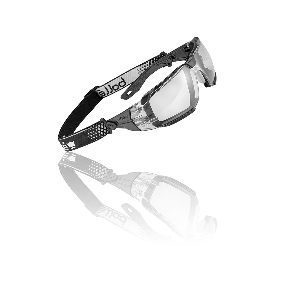 Glasses Safety Rush+ 2.0 XP Clear Lens Black/Grey Frame Small Bolle RUSX_40074532_RUSXSN10A