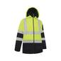 Hoodie Full Zip Fleece Tape Yellow/Navy L Workit_40113814_3013TYNL