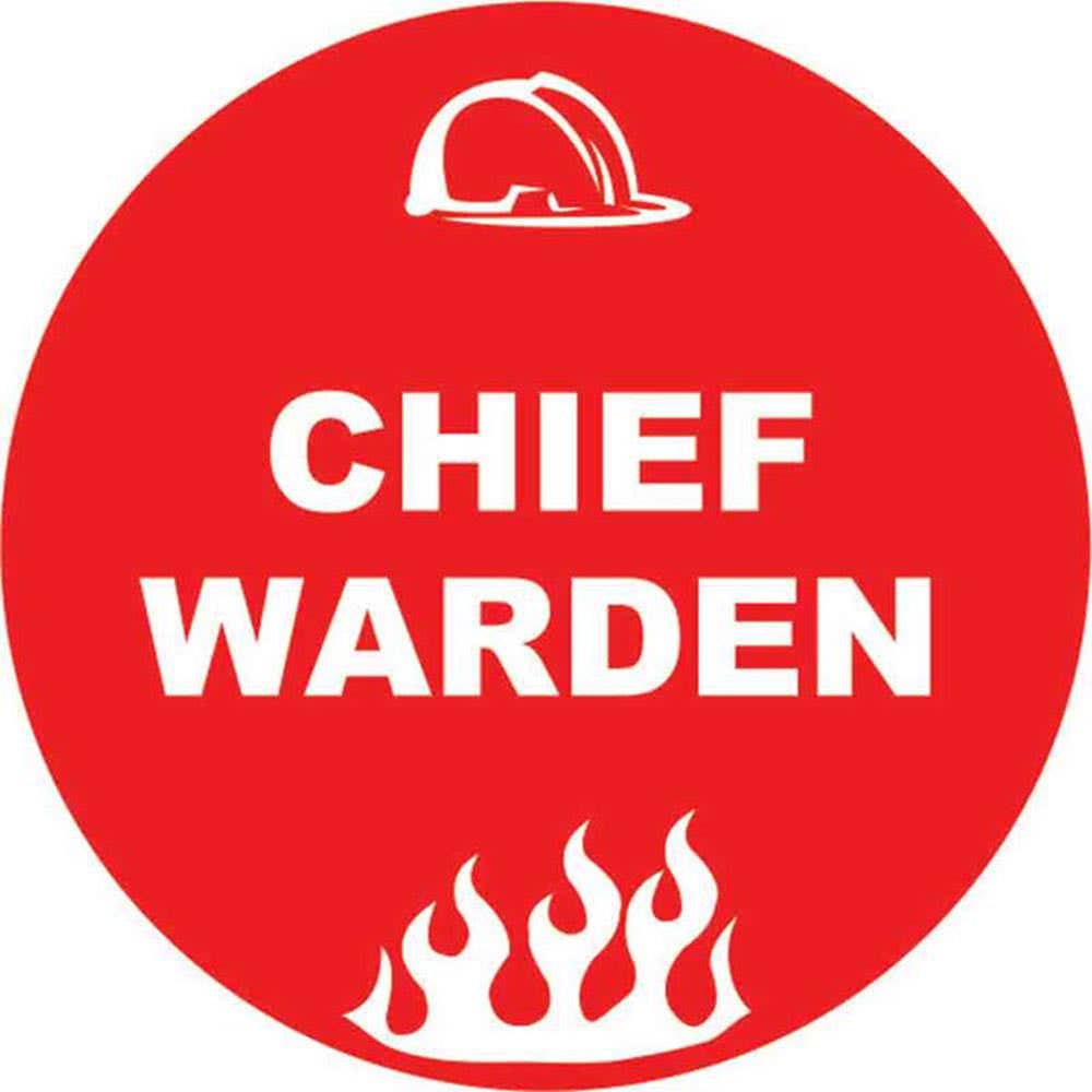 Decal 56mm Hard Hat Self Adhesive Chief Warden 98880039 HHMWCW