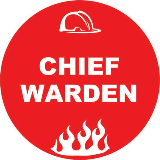 Decal 56mm Hard Hat Self Adhesive Chief Warden 98880039 HHMWCW