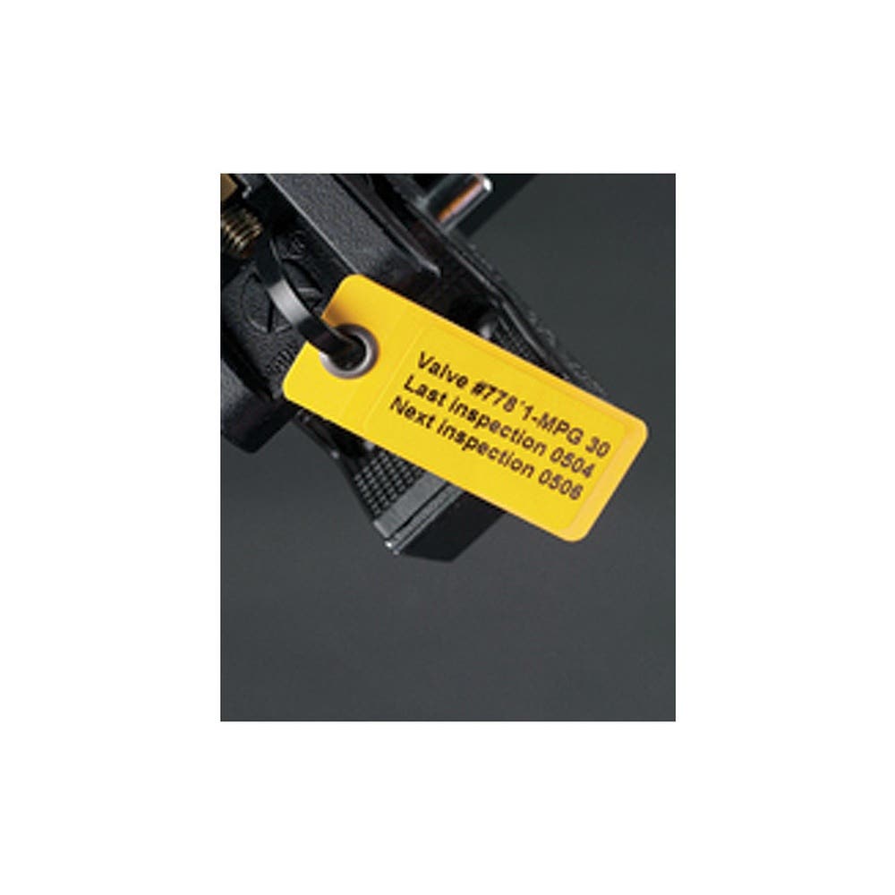 Tag Cable Marker Rigid Polypropylene Yellow 59 x 25mm Laminat Pk 50 98881825 620322