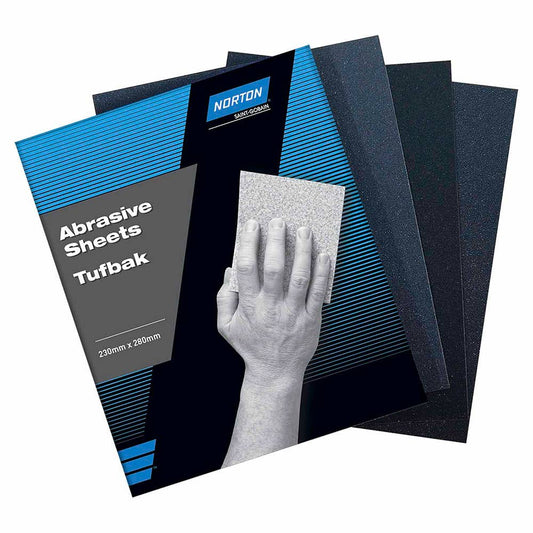 Sandpaper Wet + Dry Tufbak 230 x 280mm 120G Norton 92738053 92738053 77696096818