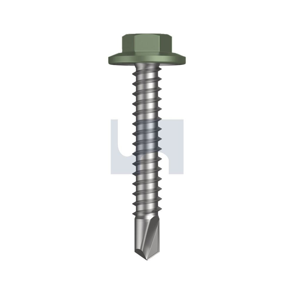 Sds Flg Hex Hd Pale Eucalypt-Cl3 #12-14 35 - Pk 1000_40095383_TPEM3FH1214035