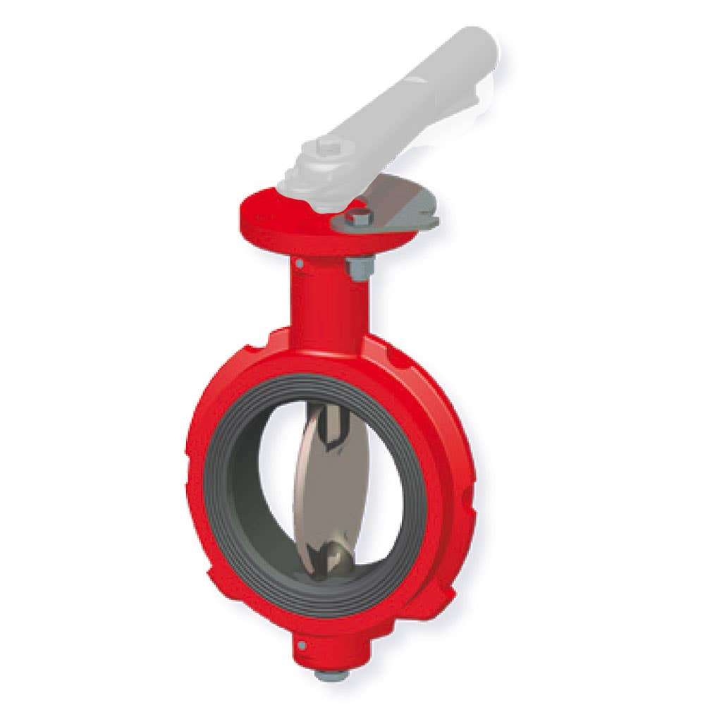 Butterfly Valve Ductile Iron Notched Body Without Handle 100mm 4 175psi 6509001 3229886