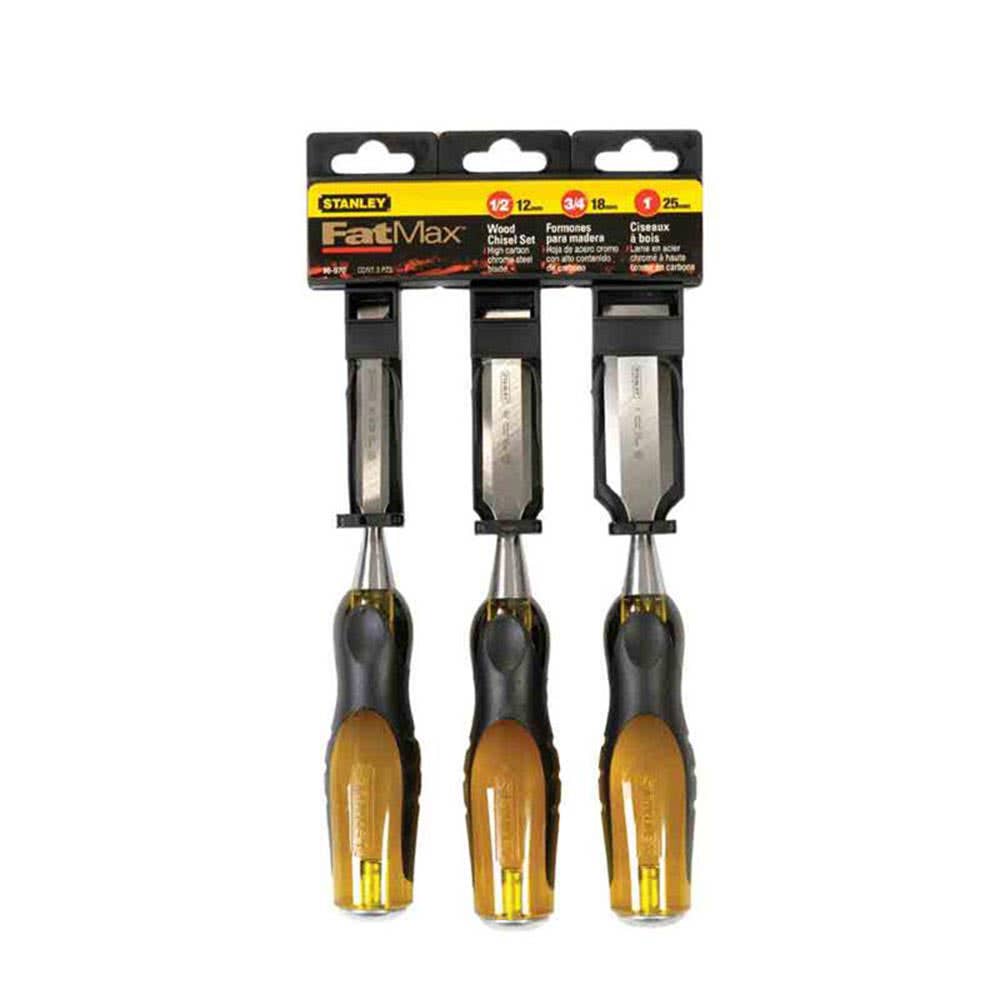 Chisel Set Wood Thru Tang 12-25mm 3 Piece Stanley 99900066 16-970