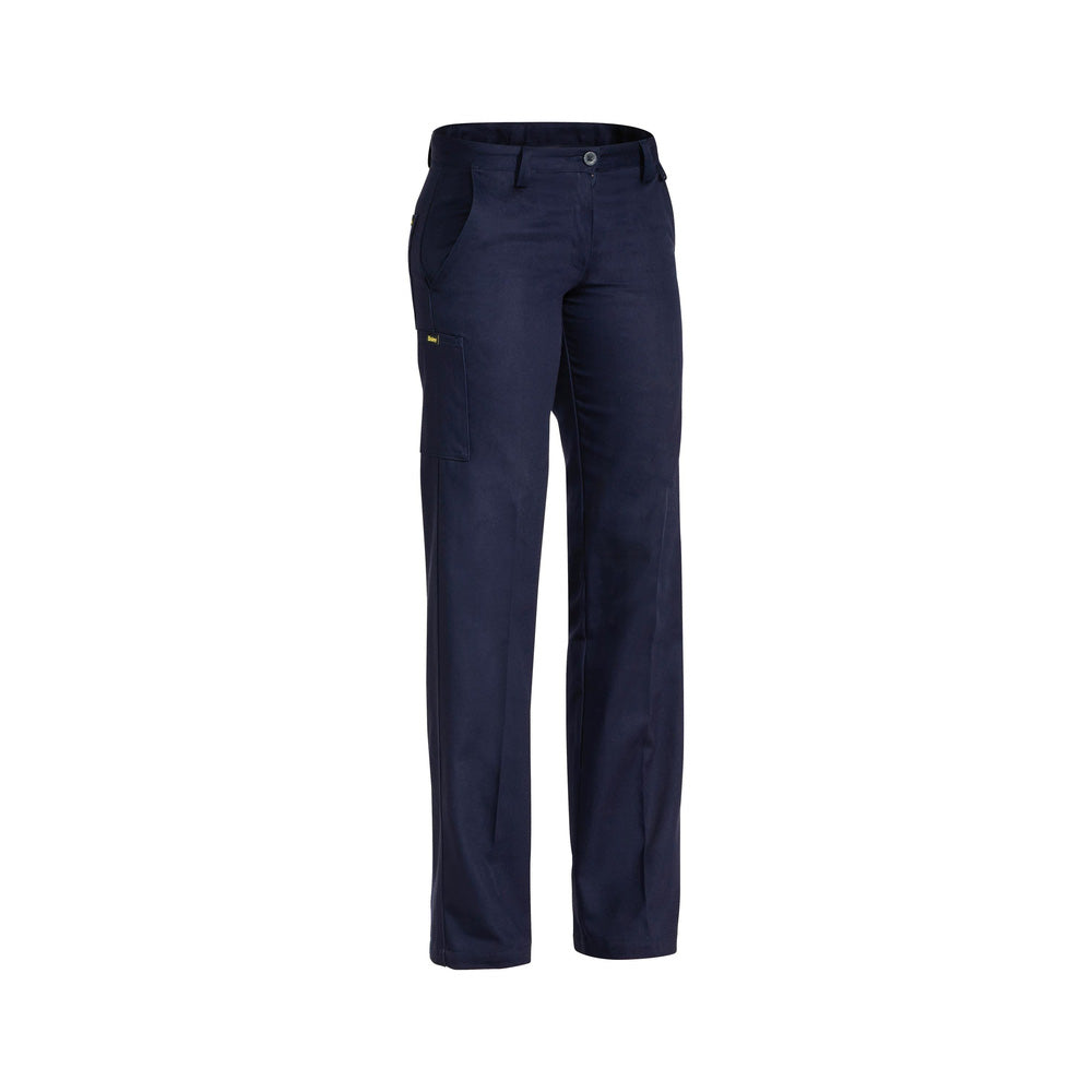 Pants Womens Cotton Drill 310gsm Navy 10 Bisley_90011497_BPL6007_BPCT10