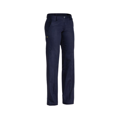 Pants Womens Cotton Drill 310gsm Navy 10 Bisley_90011497_BPL6007_BPCT10