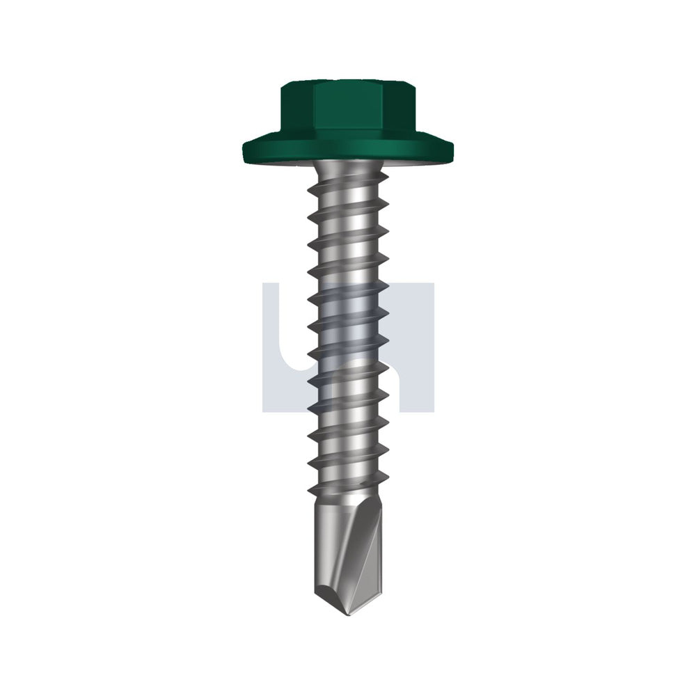 Sds Flg Hex Hd Cottage Green -Cl4 #12-14 30 - Pk 1000_40094404_TCGM4FH1214030