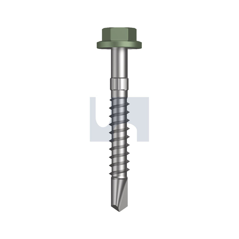 Sds Flg Hex Hd Pale Eucalypt-Cl4 + SG #14-10 50 - Pk 1000_40097411_TPEM4FS1410050