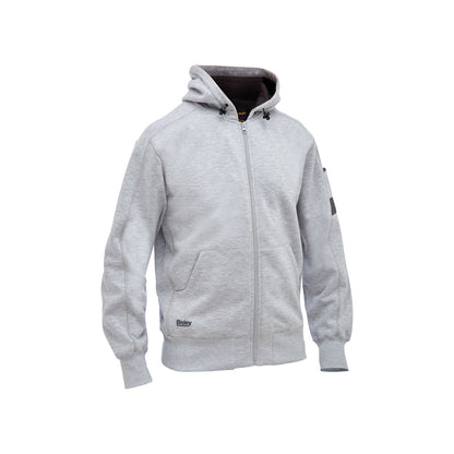 Hoodie Fleece Full Zip Kangaroo Pouch Xsmall_580681_BK6725_BGGYXS