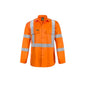 Shirt 2XL Hi Vis Long Sleeve  X Pattern Orange Cotton Drill 155gsm_502799_WS6010-2XL