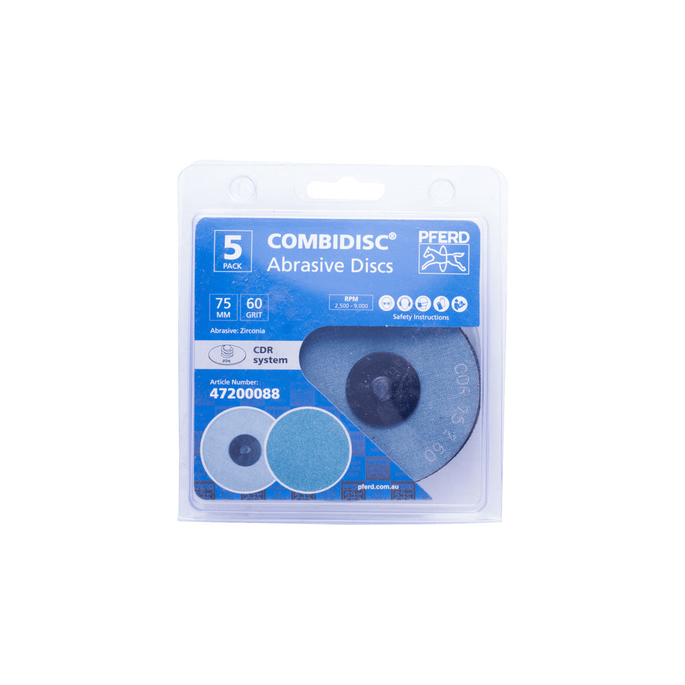 POS COMBIDISC Zirkon abrasive disc CDR dia. 75 mm Z60 for hardened steel_40108464_47200088