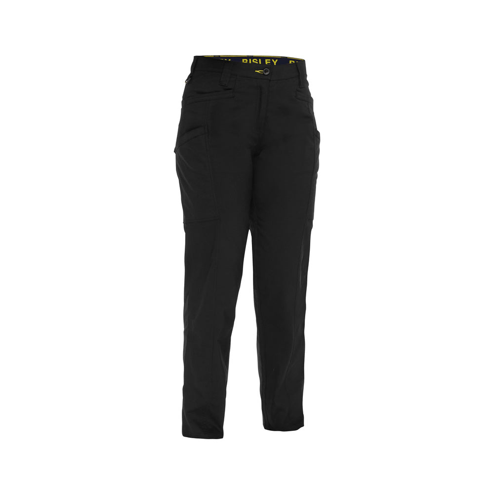 Pant Womens 200gsm Poly/Cott Stretch Vented 10 Black BPCL6150 Bisley_40039102_BPCL6150_BBLK10