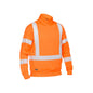 Jumper Pullover Fleece Stretch Zip X Taped Hi Vis 1/4 Bisley 4XL Orange_40026400_BK6814XT_BVOR4XL