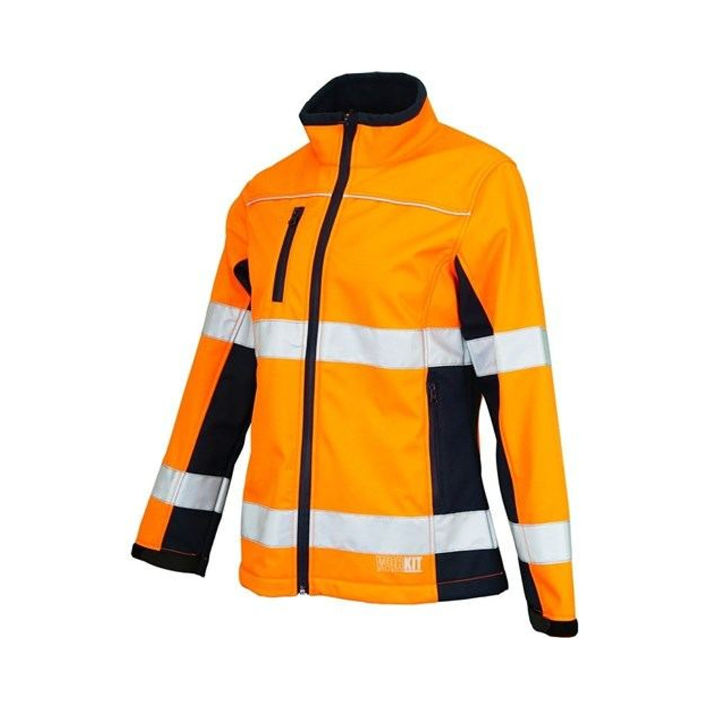 Jacket Womens Biomotion Softshell Orange/Navy 16 Workit_40113821_3017ON16