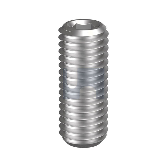 Unc Skt Grub Screw Hex Cup 304 SS Ansi B18.3/A2 6-32 Unc 1/8'' - Pk 100_40100904_SG04P06320012