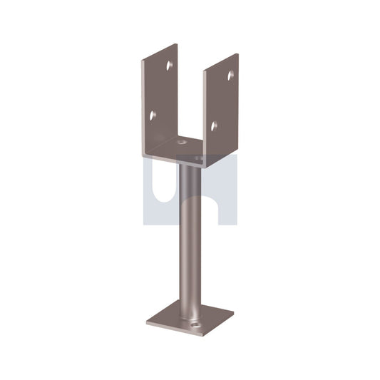 Post Support H/Duty HDG U Shape Rod Stem M12 90 X 150 - Pk 10_40098647_GUSGR090150