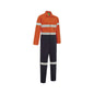 Coverall Cotton Drill 310gsm 3M Tape Hi Vis Orange/Navy 97R 4004 Workit_174147_4004ON97R