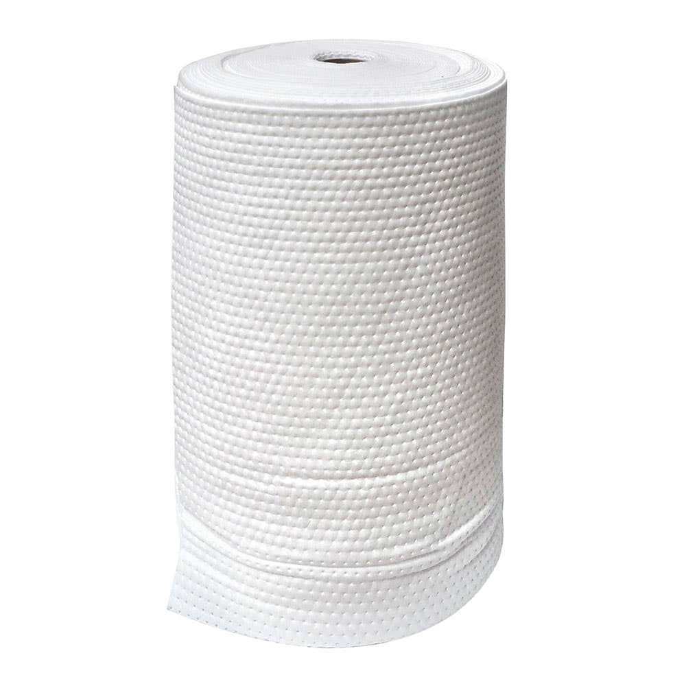 Oil & Fuel Absorbent Roll 350gsm 800mm x 50m White 30000401 ABSOFR80050H