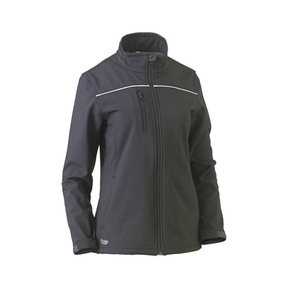 Jacket Womens Soft Shell Bisley 16 Charcoal BJL6060_BCCG16_40021925_BJL6060_BCCG16
