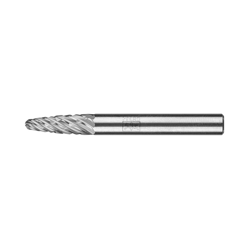 Tungsten carbide burr ALLROUND tree radius end RBF 6x18mm shank 6mm coarse_40107610_21001029