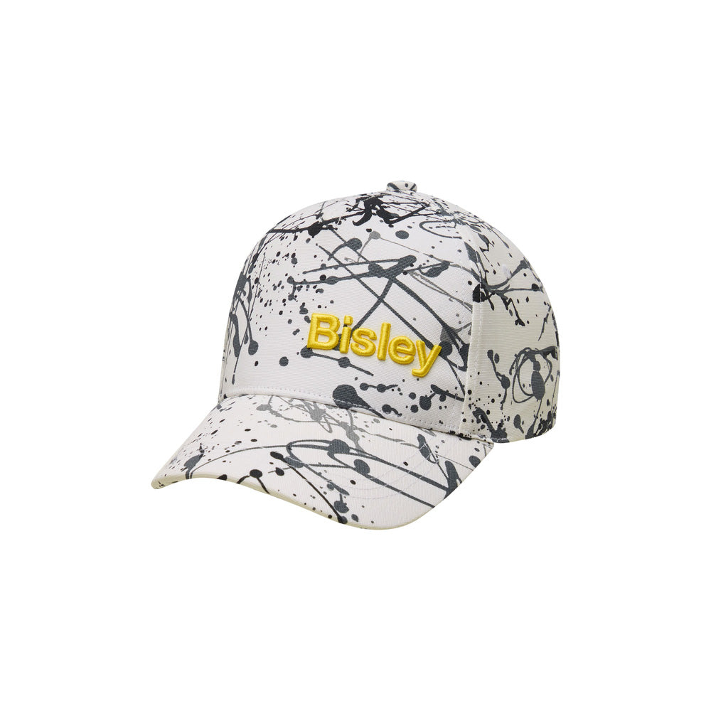 Cap Printed Baseball Cotton 280gsm Grey Splatter Bisley_40114090_BCAP75_PPGRONE