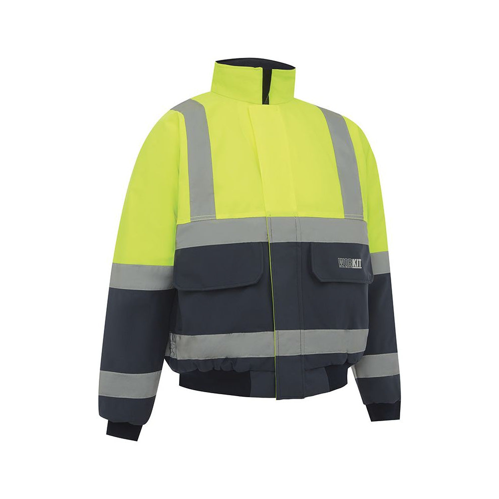 Jacket Bomber Hi Vis 3M Tape Yellow/Navy 4XL 3003 Workit_60016116_3003YN4XL