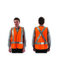 Vest Fluro Safety X Back Tape Day/Night Poly 120gsm Orange M Workit_40115354_VDNXOM