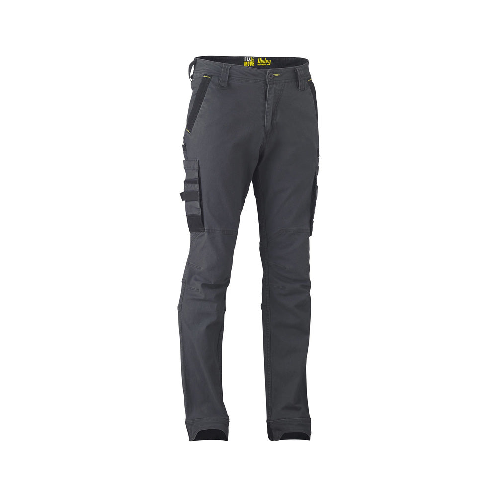 Pants Stretch Cotton Canvas 280gsm Cargo Charcoal 112ST Bisley_40013697_BPC6331_BCCGS12