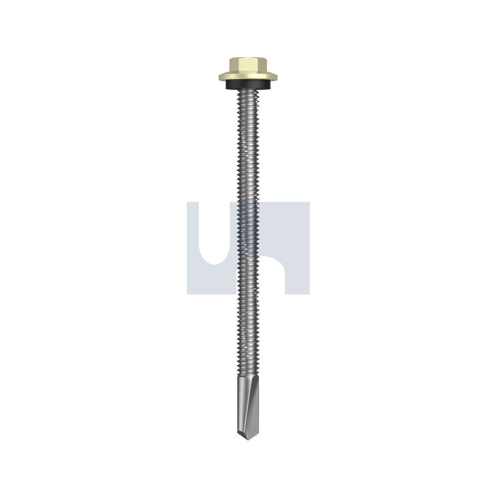 S500 Sds Hex Hd + Washer Sandbank (Straw) -Cl4 As3566 #12-24 85 - Pk 500_40098507_TSA54SH1224085